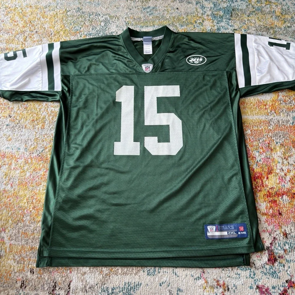 NFL Equipment New York Jets Tim Tebow #15 Jersey Green 2XL